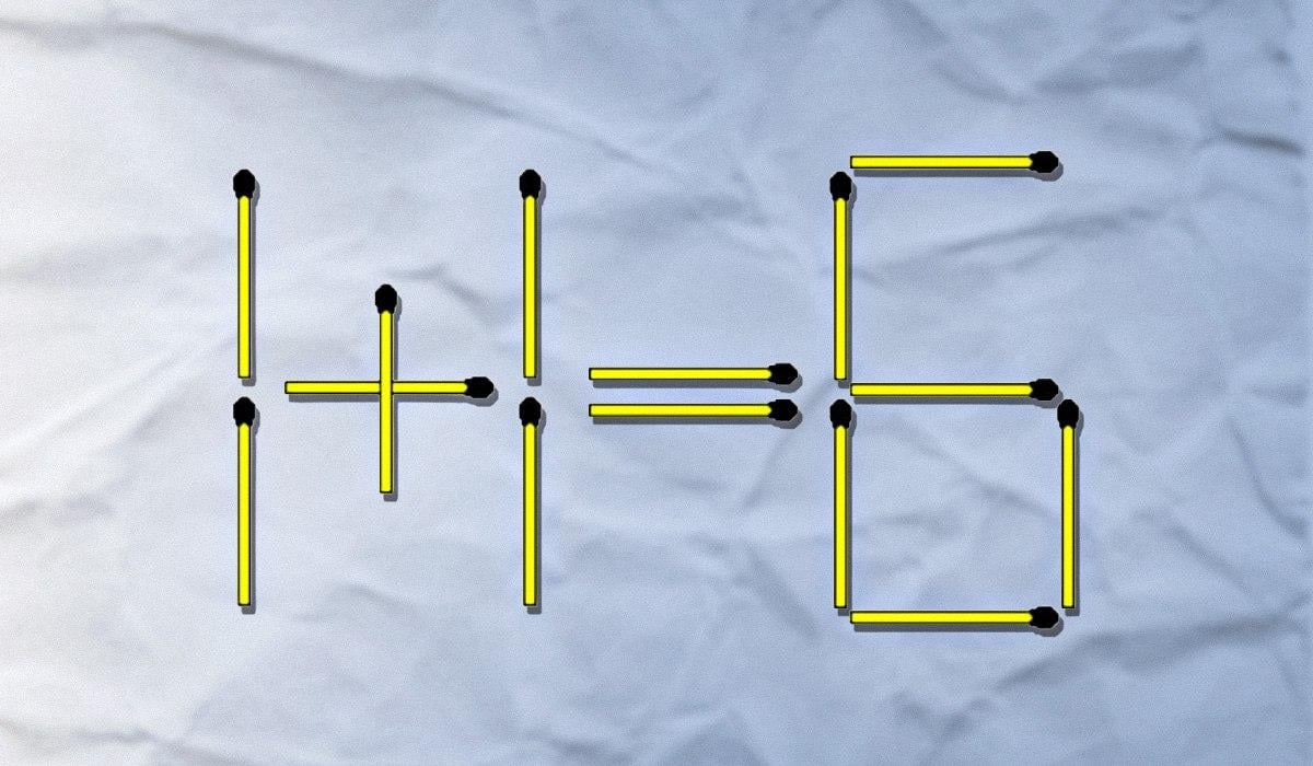 Jedną zapałkę należy wyrzucić, a drugą przełożyć: trudny test IQ