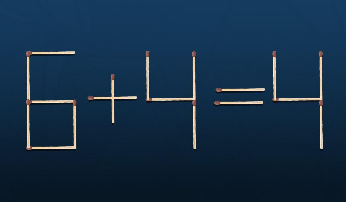 Którą zapałkę należy przesunąć, aby równość była prawdziwa: trudna łamigłówka