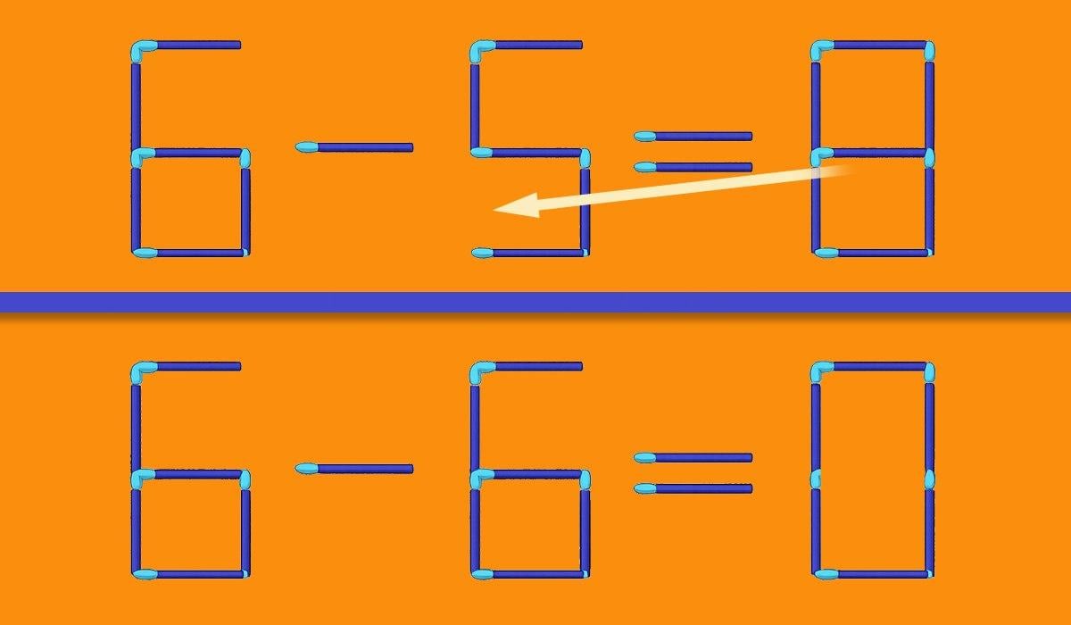 Szybki test IQ: wystarczy przesunąć jedną zapałkę