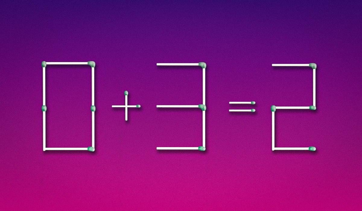 Przeciągnij jedną zapałkę, a równość stanie się prawdą: łamigłówka dla geniuszy