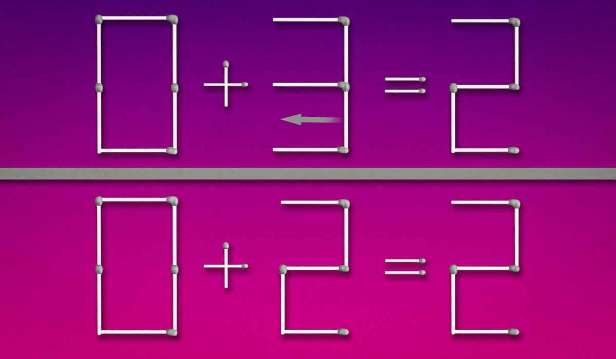 Przeciągnij jedną zapałkę, a równość stanie się prawdą: łamigłówka dla geniuszy