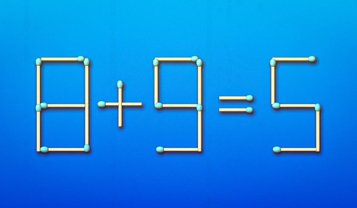 Wystarczy przesunąć jedną zapałkę, aby naprawić błąd: test IQ w 11 sekund