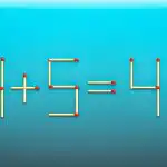 Musisz przeciągnąć 2 zapałki, a równość stanie się poprawna: szybki