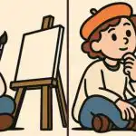 Test IQ: musisz znaleźć 3 różnice na obrazku przedstawiającym artystę